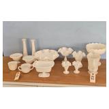 Vintage Fenton Hobnail Milk Glass Collection