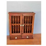 Wooden Spice Cabinet with Doors and Drawers