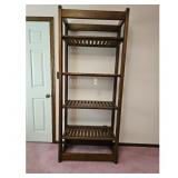 Wooden Ladder Shelf Bookcase