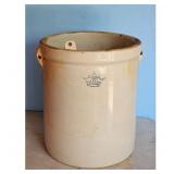 Vintage 6 Gallon Stoneware Crock with Crown Mark