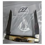 CASE RED LETTER DOUBLE BLADE POCKET KNIFE