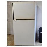 White Top-Freezer Refrigerator-working, but well u
