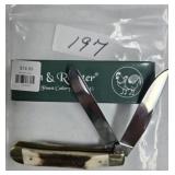 HEN & ROOSTER DOUBLE BLADE POCKET KNIFE NEW IN BOX