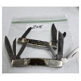 6 BLADE UNITED POCKET KNIFE & TENNESSEE WALKING