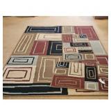 Geometric Pattern Area Rug Set