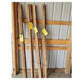 Lot of 4 Wooden Stakes Bundles