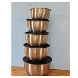 Bon Appetit Stainless Steel Mixing Bowl Set with L