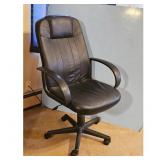 Black Office Chair with Rolling Base