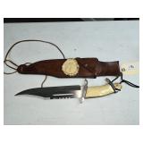 APPROX. 17 INCHES LONG BOWIE TYPE KNIFE WITH