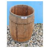 Vintage Wooden Barrel Planter Rustic Decor/Nail Ke