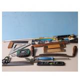 Lot of Assorted Woodworking Tools: Measuring, Shap