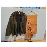 Carhartt Work Jacket & Bib Overalls Set - Brown