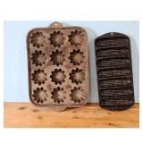 Cast Iron Cornbread and Muffin Pan Set