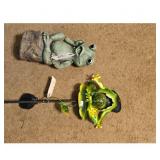 Frog Garden Decor Lot