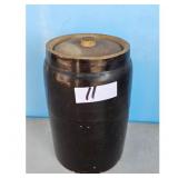 Vintage Stoneware Crock Jar with Lid