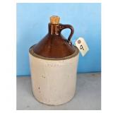 Vintage Stoneware Jug with Cork Stopper