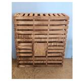 Lot of 2 Wooden Chicken Crate