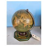 Vintage Desk Globe with Seasonal Calendar Base