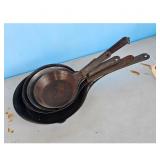 Cold Handle Cowboy Skillet Set - 5 Pieces