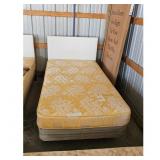 Twin Size Mattress with White Headboard