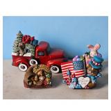 M. Keeton 2022 Ceramic Christmas Truck, Turkey, an