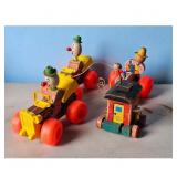 Vintage Fisher-Price Wooden Pull Toy Lot - Tractor