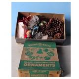 Vintage Shiny Brite Glass Christmas Tree Ornaments