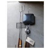 Vintage Campfire Cooking Set with Roasting Forks a