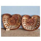 Vintage Tractor Seat Cast Iron Pair Rusty Farm Equ