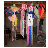 Multicolor FabricPlastic Wind Spinners Set