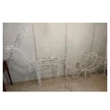 White Reindeer Sleigh Christmas Light Set