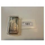 Mtb 1 Oz Silver Statue Liberty Bar