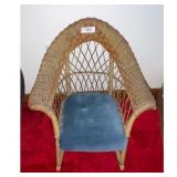 BrownBlue Peacock Chair Doll Furniture