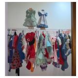 Doll Clothes Set Dresses Hats Accessories Girls