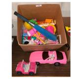 Pink Toy Car Jeep Convertible  Toy Box Set