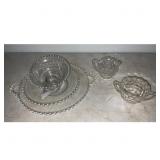 Diamond Cut Creamer Sugar Set