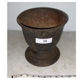 Antique Cast Iron Mortar Pestle Pot