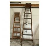 Brown Wooden Ladders 2 Decorative Use