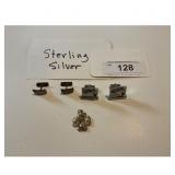 Sterling Silver Cufflinks Charm Set