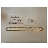 Gold Figaro Chain Necklace