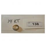 14 KT Gold Diamond Band Ring