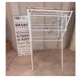 White Metal Drying Rack Family Rules 25
