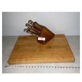 Wooden Knife Block Set