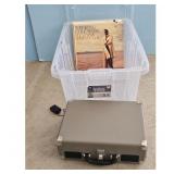 Victrola Portable Record Player with Nat King Cole