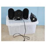 Portable CD Player Boombox with Speakers and Air C