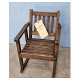 Vintage Wooden Rocking Chair for Dolls or Display