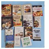 Collection of 14 Assorted Cookbooks and Books
