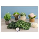 Artificial Plant Decor Lot - Greenery & Floral Arr