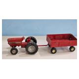 Vintage International Harvester Tractor & Red Meta