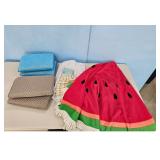 Watermelon Tableclosth with Mesh Pad Seat Cushions